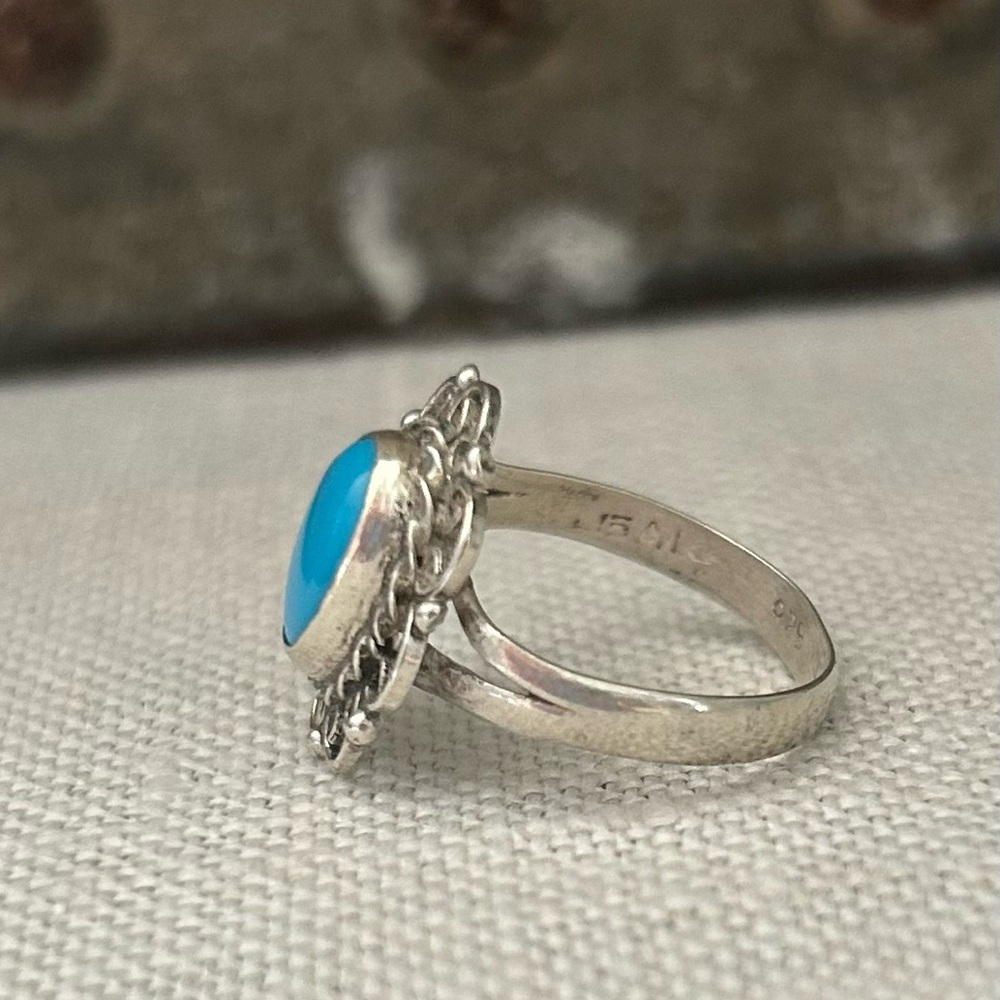 Sterling Turquoise Ring - Picture 2 of 5